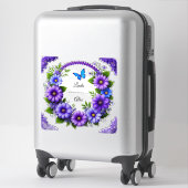 Sticker Couronne florale de mariage (Sur valise)