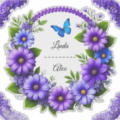 Sticker Couronne florale de mariage (Devant)