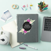 Sticker Couronne florale personnalisée (Couverture iPad)