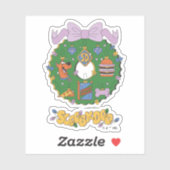 Sticker Couronne graphique de snack de vacances de Scooby- (Feuille)