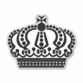 Sticker couronne noire (Devant)
