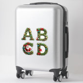 Sticker Couronnes de lettres de Noël (Sur valise)