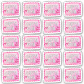 Sticker Courrier rose Postage Mignonne (Devant)