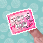 Sticker Courrier rose Postage Mignonne