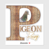 Sticker course à pigeon (Feuille)