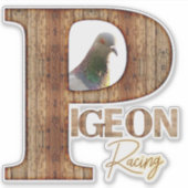 Sticker course à pigeon (Devant)