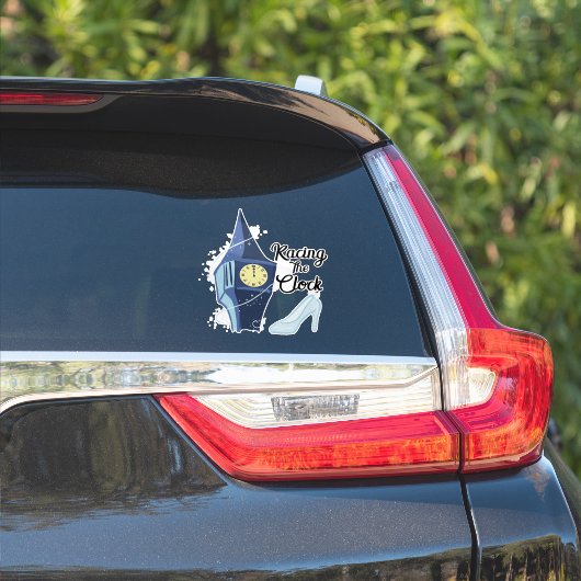 Sticker Course de l'horloge (Côté voiture)