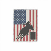 Sticker Course de tonneaux Drapeau américain Conception ve (Devant)