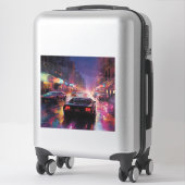 Sticker Course dynamique Cityscape (Sur valise)