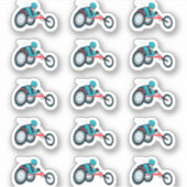 Sticker Course en fauteuil roulant (Devant)