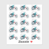Sticker Course en fauteuil roulant (Feuille)