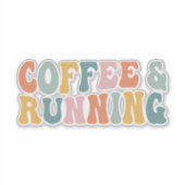 Sticker Course et café (Devant)