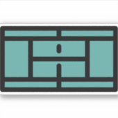 Sticker court de tennis (Devant)