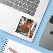 Sticker coustum coupé vinly sticer (Ordinateur portable avec iPhone)