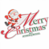 Sticker Coutume de vacances Joyeux Noël (Devant)