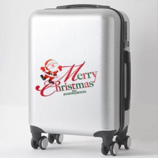 Sticker Coutume de vacances Joyeux Noël (Sur valise)