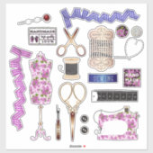 Sticker couture couture couture couture couture (Feuille)