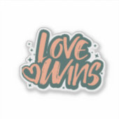 Sticker Couverture Polaire Love Wins (Devant)