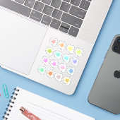 Sticker Couvertures de dates de taches de peinture Profess (Ordinateur portable avec iPhone)