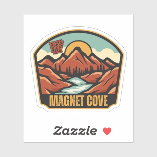 Sticker Cove Magnet, Arkansas  (Feuille)