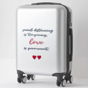 Sticker Covid de distance sociale -19 garder 6 pi avertiss