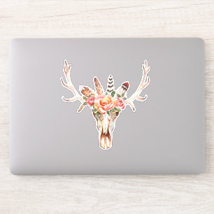 Sticker Cow Skull Pays Cottage Laptop Cutout Vinyl