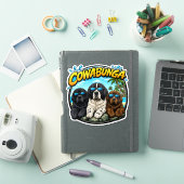Sticker Cowabunga Newfies (Couverture iPad)