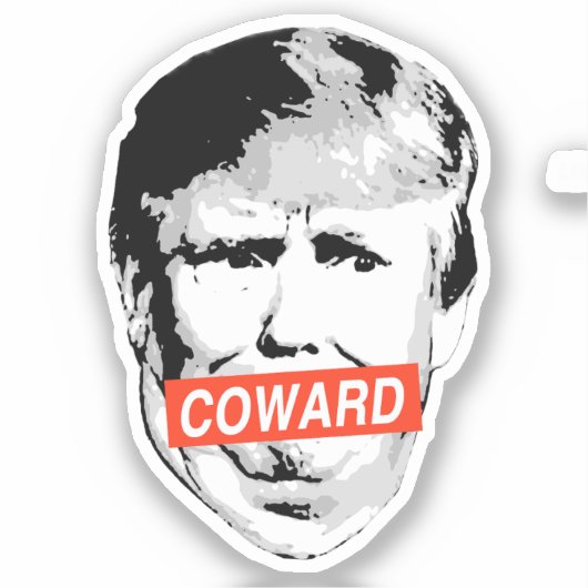 Sticker Coward Trump (Recto)