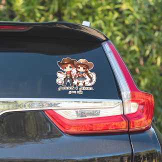 Sticker Cowboy & Cowgirl en Lasso Love