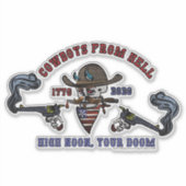 Sticker Cowboy de l'enfer (Devant)