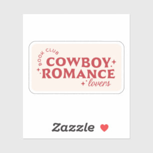 Sticker Cowboy romance club de lecture