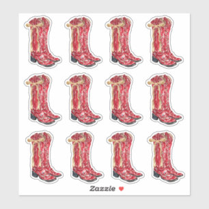 Sticker Cowgirl Enveloppe de Noël Sceau