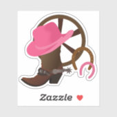 Sticker Cowgirl Vinyl (Feuille)