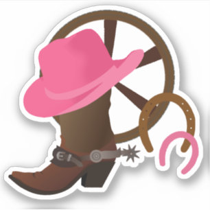 Sticker Cowgirl Vinyl