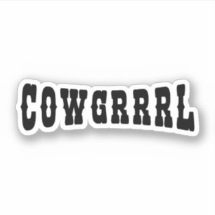 STICKER COWGRRRL
