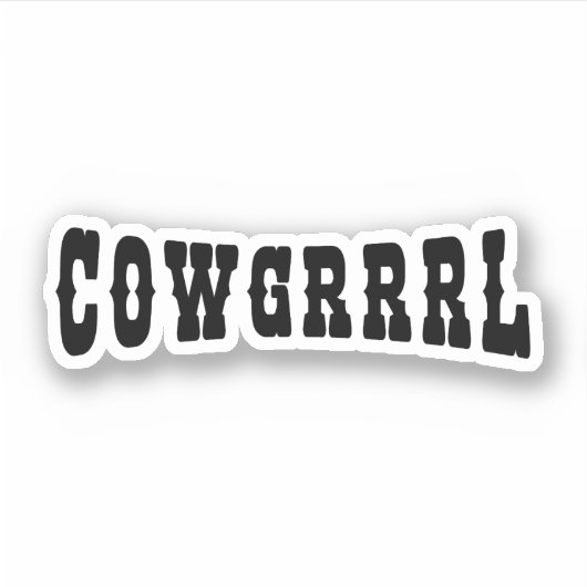 STICKER COWGRRRL (Devant)