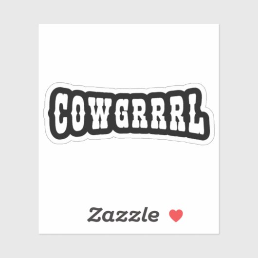 STICKER COWGRRRL (Feuille)