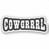 STICKER COWGRRRL (Devant)