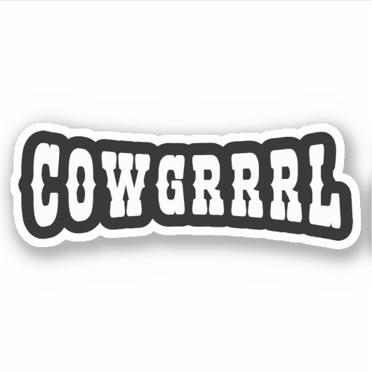 STICKER COWGRRRL (Devant)