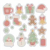 Sticker Cozy Pastel Christmas: Vintage Aesthetic Holiday  (Devant)