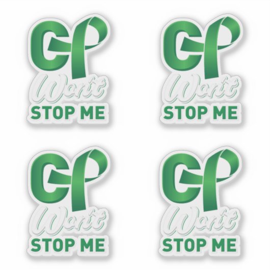 Sticker CP ne m'arrêtera pas Cerebral Palsy Support (Devant)