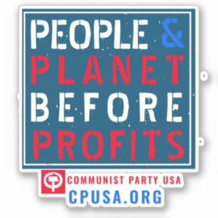 STICKER CPUSA BLUE COLLAR