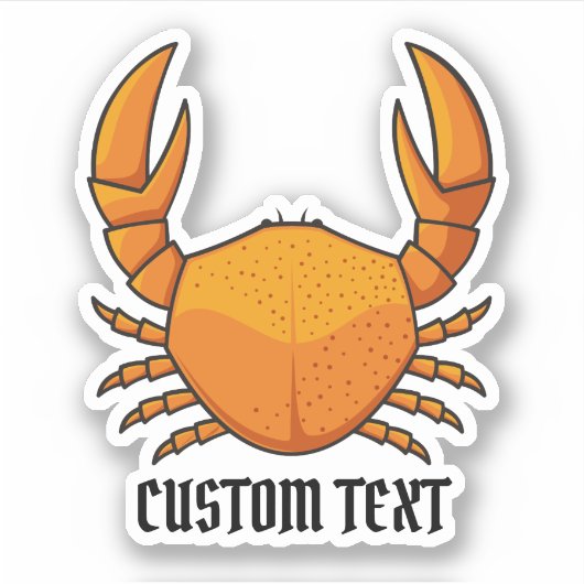 Sticker Crab orange (Devant)