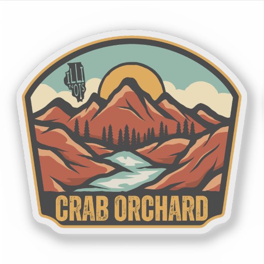 Sticker Crab Orchard, Illinois (Devant)