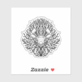 Sticker Crabe (Feuille)