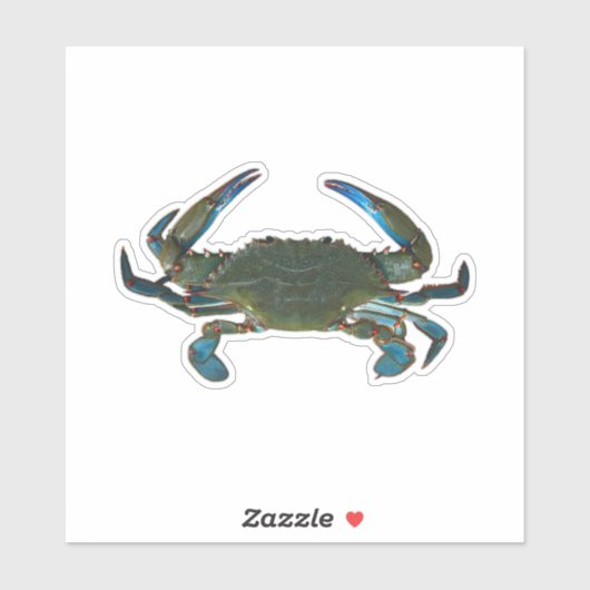 Sticker Crabe bleu (Feuille)