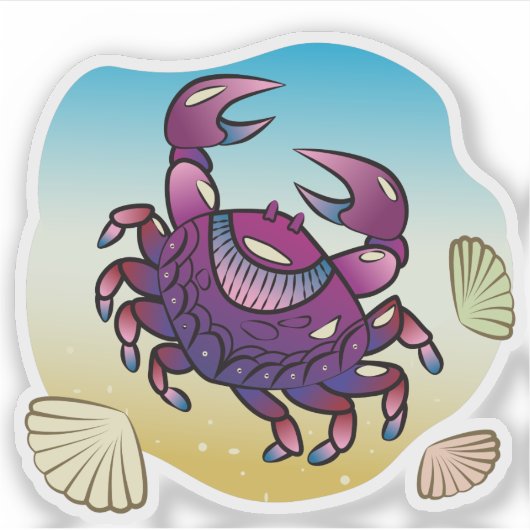 Sticker Crabe de sable (Devant)