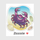 Sticker Crabe de sable (Feuille)