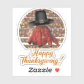 Sticker Crabe ermite de Thanksgiving (Feuille)