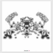 Sticker Crabe malin 3 (Feuille)